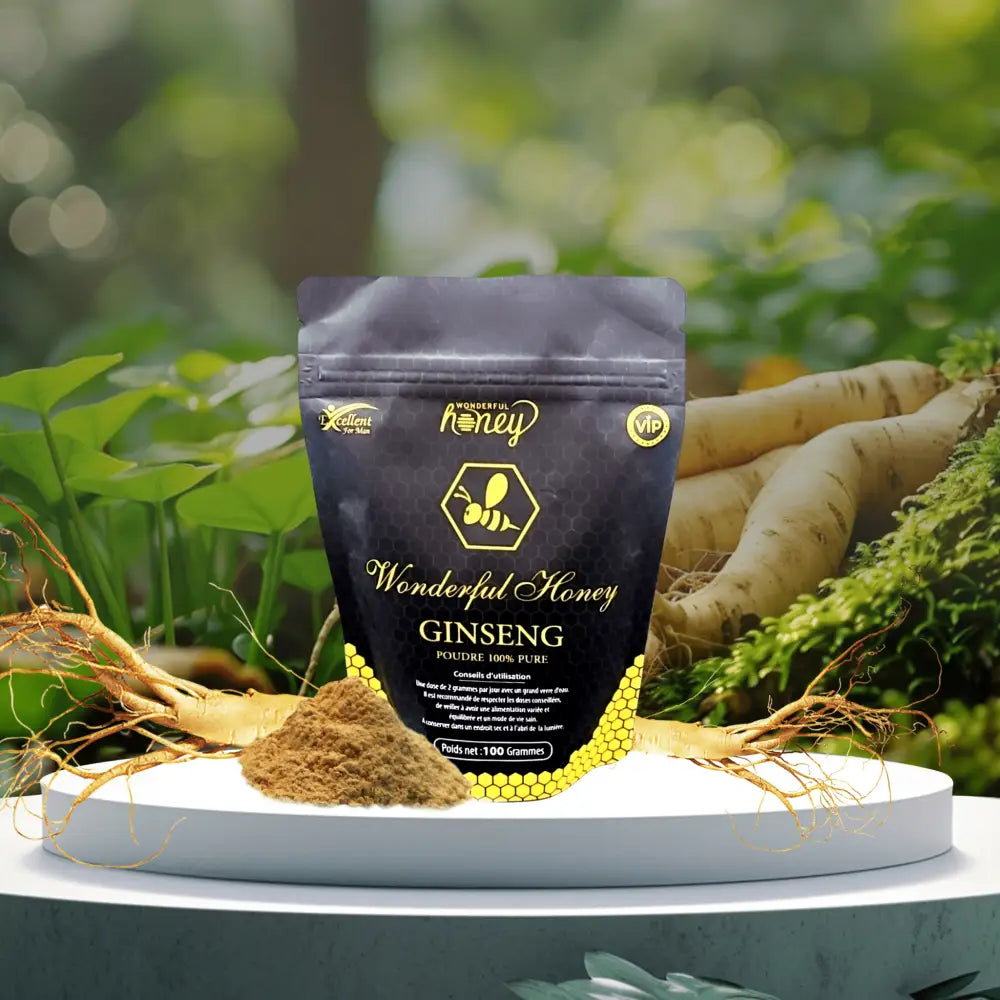 Poudre de Ginseng Wonderful Honey - Énergie et Vitalité