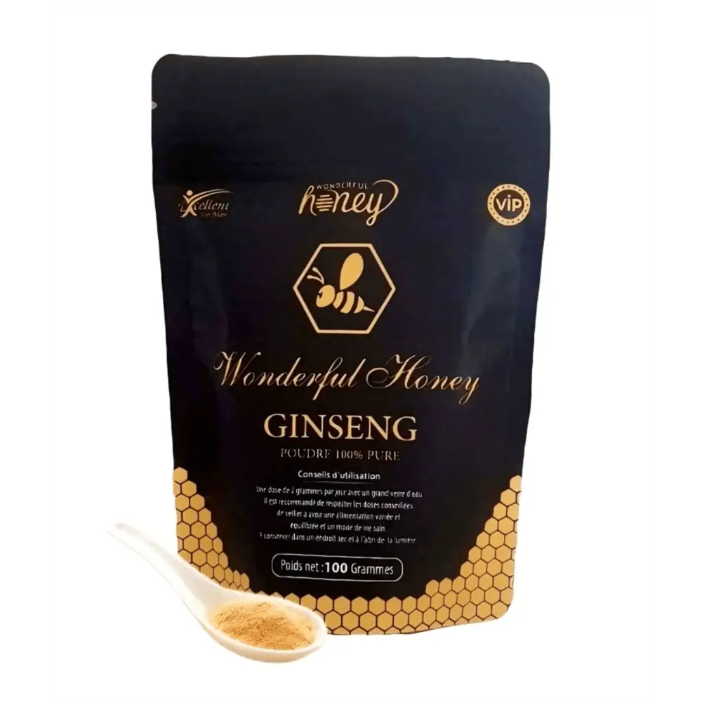 Poudre de Ginseng Wonderful Honey - Énergie et Vitalité