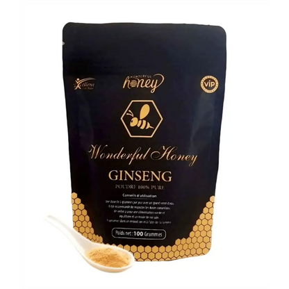 Poudre de Ginseng Wonderful Honey - Énergie et Vitalité