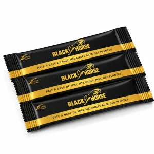 Black Horse Strong Boost — 3 sticks miel aux plantes empilés