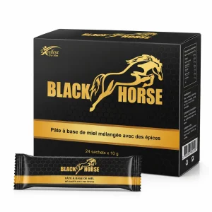 Black Horse Strong Boost — boîte 24 sachets vue 3D tableau nutritionnel