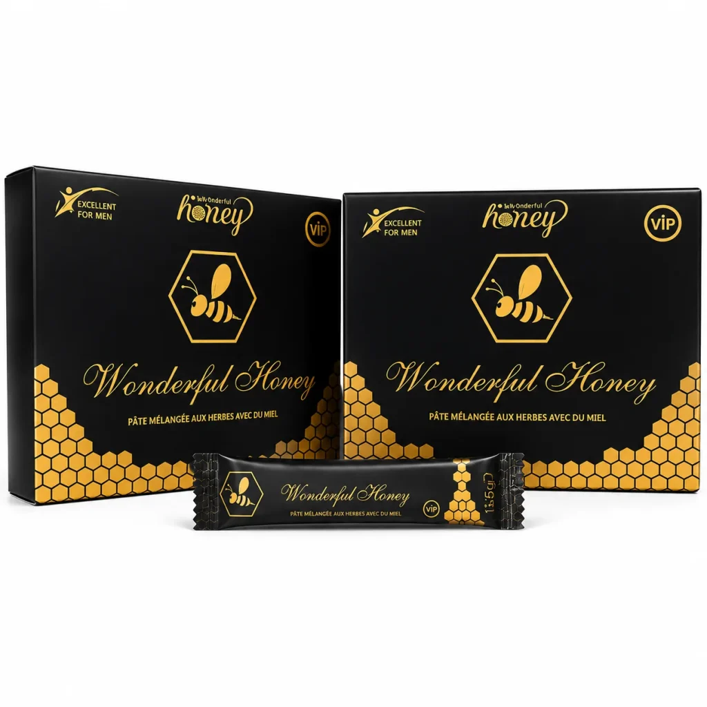 Wonderful Honey Strong Boost — deux boîtes VIP avec stick fond blanc